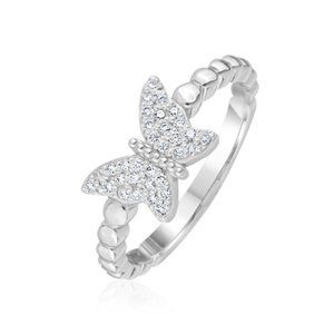 DIAMOND BUTTERFLY RING